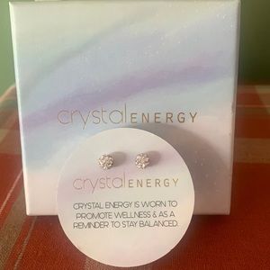 New energy crystal 💎pierced earrings. Box not included.
